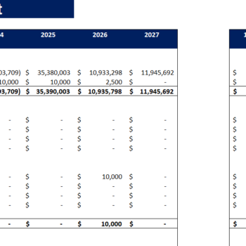 Real Estate Portfolio Financial Model Template-Cashflow Statement (1)