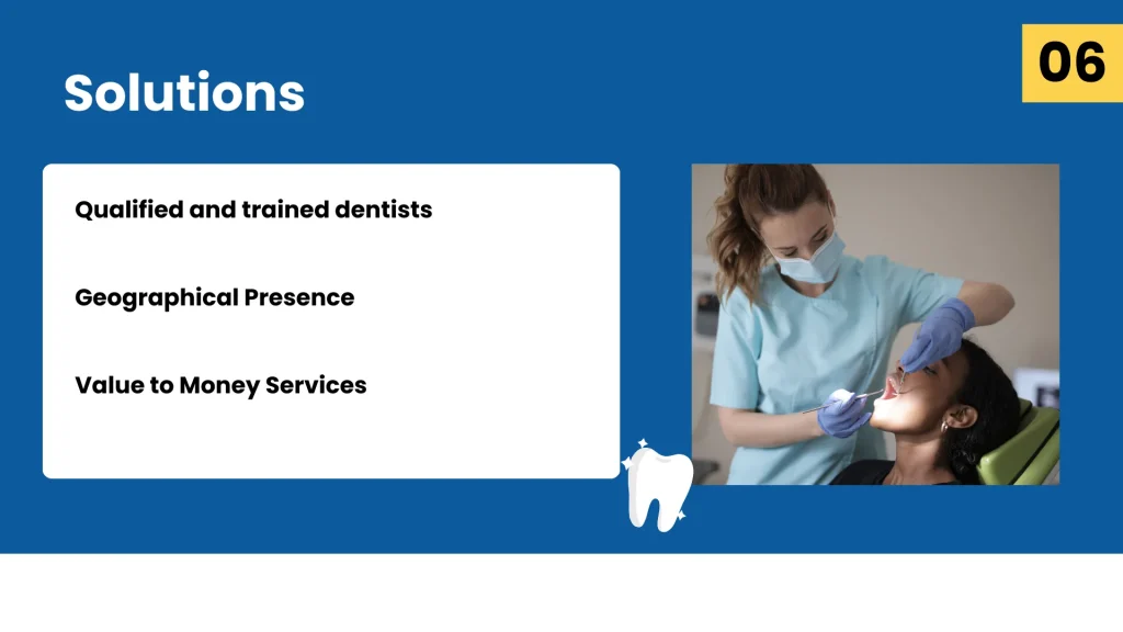 Dental Practice Pitch Deck Template -Solution
