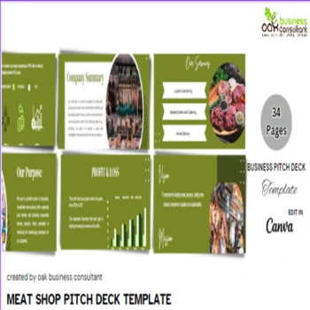 Meat Shop Pitch Deck Template-Company Summary-FI