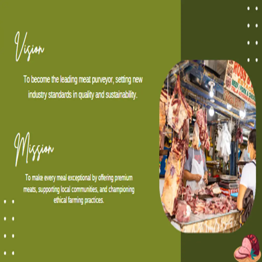 Meat Shop Pitch Deck Template-Mission & Vision