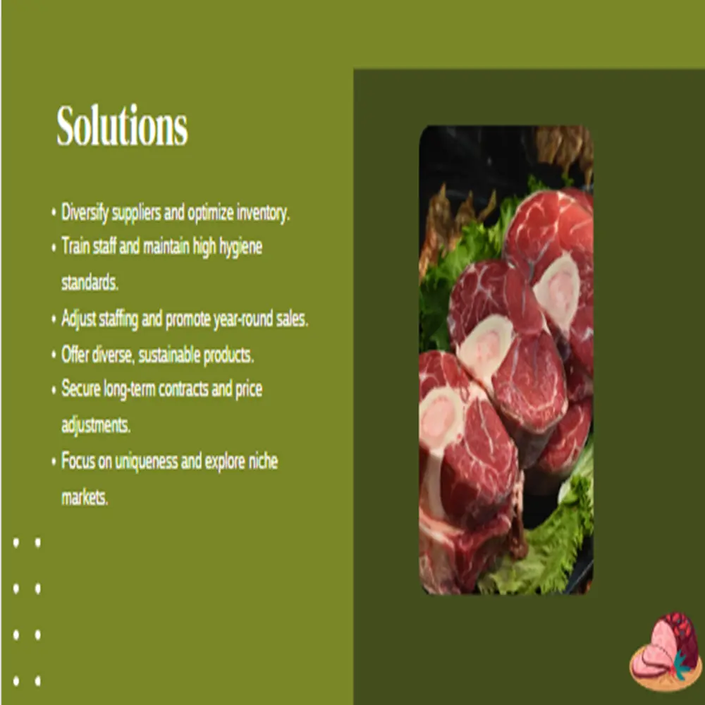 Meat Shop Pitch Deck Template-Solutions