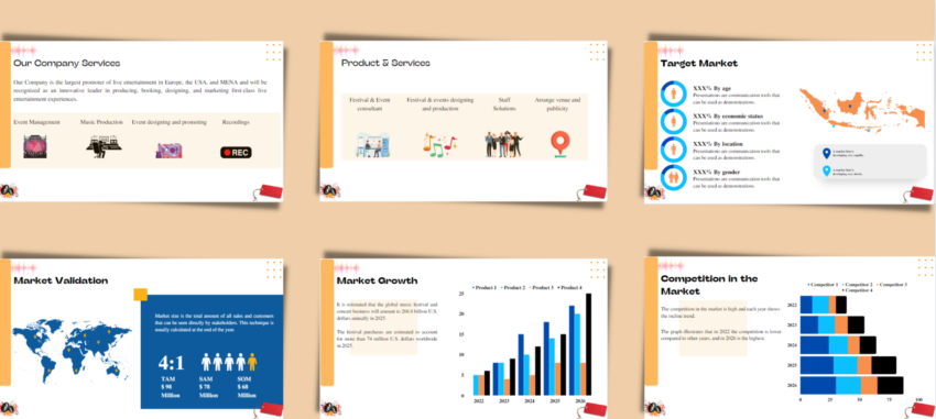 Music Festival Pitch Deck