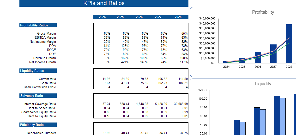 Wind Energy Financial Model - KPIs
