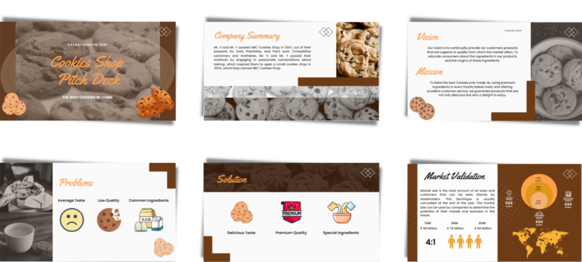 Cookies Shop Pitch Deck