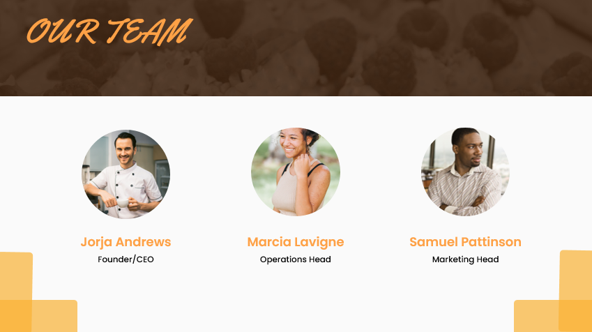 Cookies Shop - Our Team