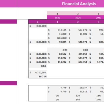 Energy Storage Financial Model - Project Valuation