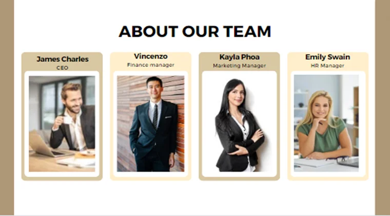 Online Jewelry Store Pitch Deck-About Our Team