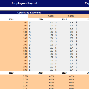 Serviced Apartments Financial Model Excel Template-Expenses Input