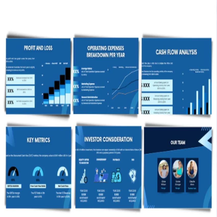 Vending Machine Pitch Deck Template - Feature Image Cash Flow Analysis