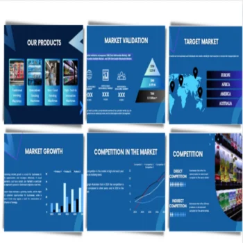 Vending Machine Pitch Deck Template - Feature Image Market Validation and Size