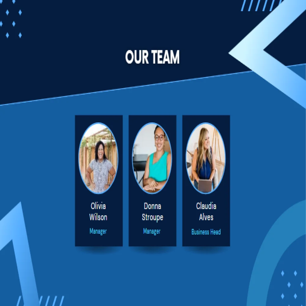 Vending Machine Pitch Deck Template - Our Team