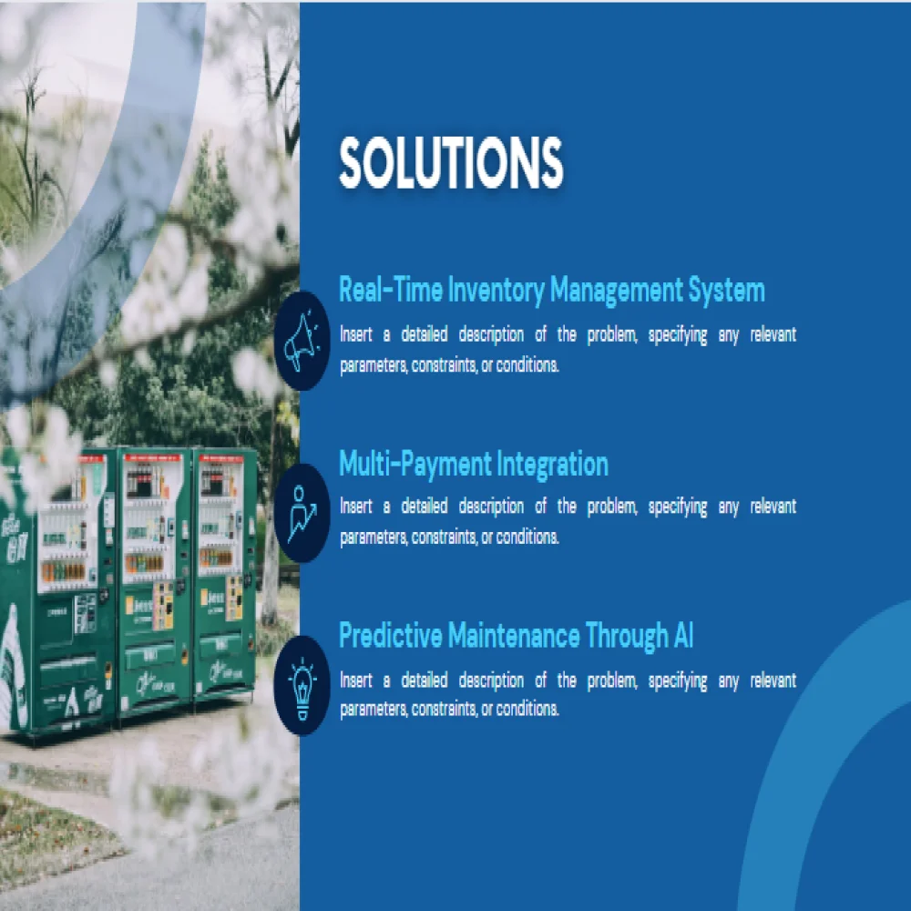 Vending Machine Pitch Deck Template - Solutions