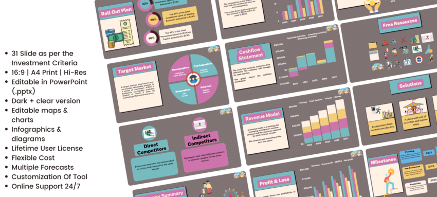 Theme park pitch deck