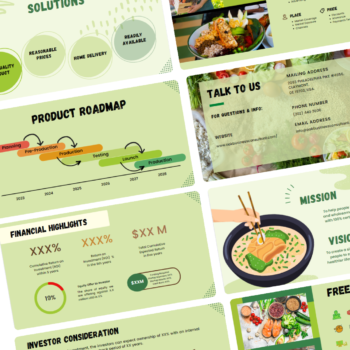 Online Organic Food Pitch Deck