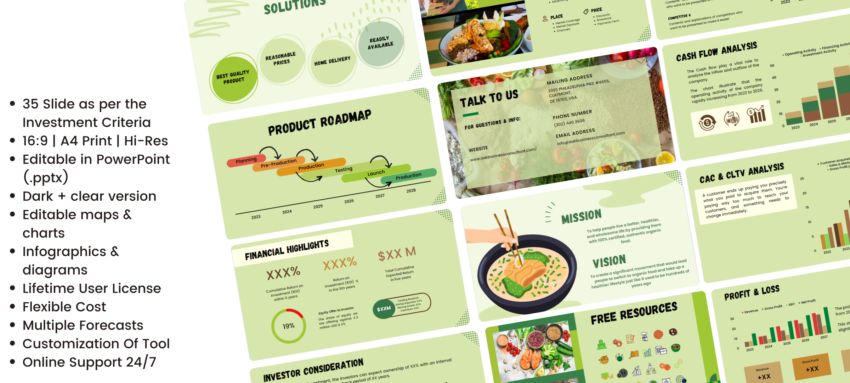 Online Organic Food Pitch Deck