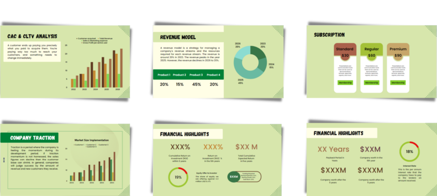 Online Organic Food Pitch Deck