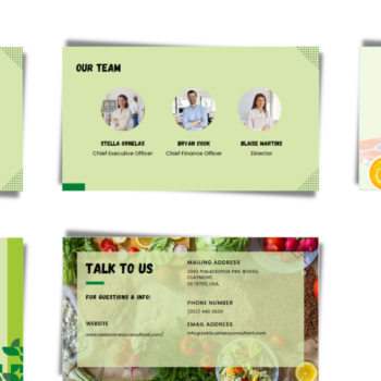 Online Organic Food Pitch Deck