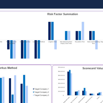 Consolidated Tool for all Valuation methods - Dashboard