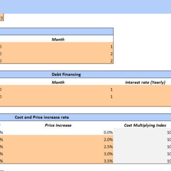 Pub Excel Financial Model Template-Input