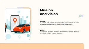 Ride Hailing Pitch Deck Template - Mission and Vision