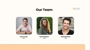 Ride Hailing Pitch Deck Template - Our Team