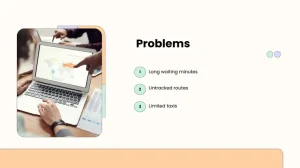 Ride Hailing Pitch Deck Template - Problems