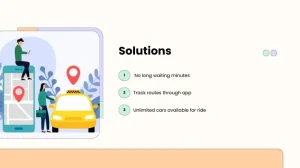 Ride Hailing Pitch Deck Template - Solutions