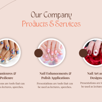 Nail Salon Pitch Deck-Product and Services