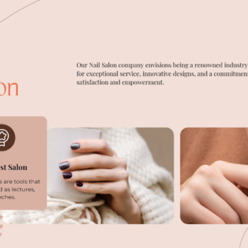 Nail Salon Pitch Deck-Vision of the company