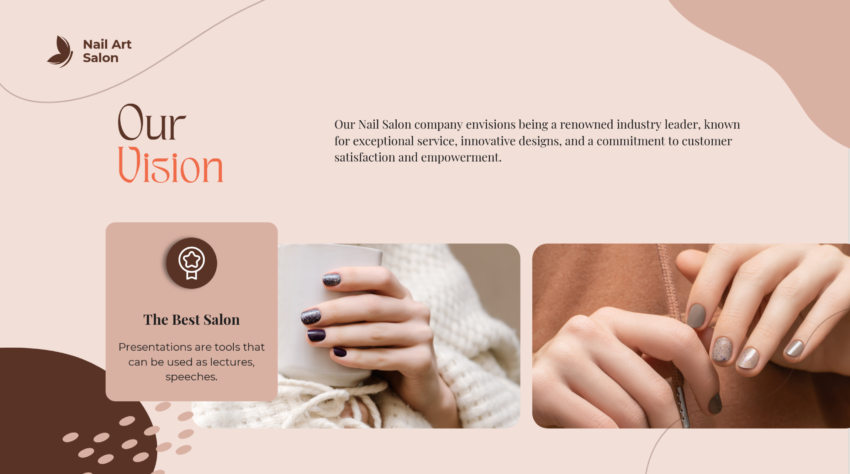 Nail Salon Pitch Deck-Vision of the company