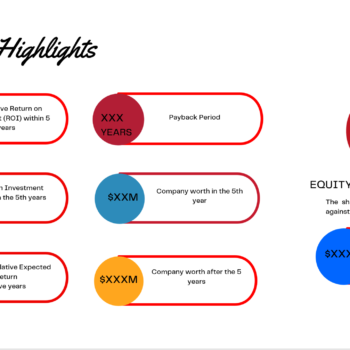 E-commerce B2B Pitch Deck Template-Financial Highlights