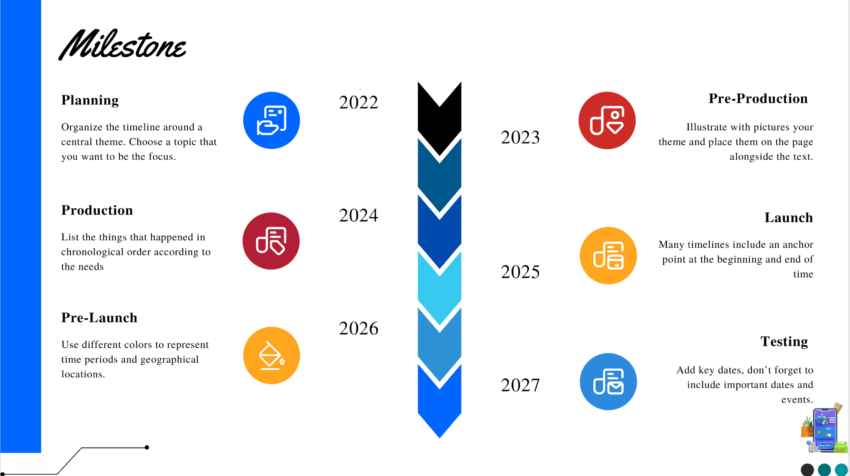 E-commerce B2B Pitch Deck Template-Milestone