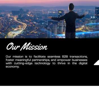 E-commerce B2B Pitch Deck Template-Mission