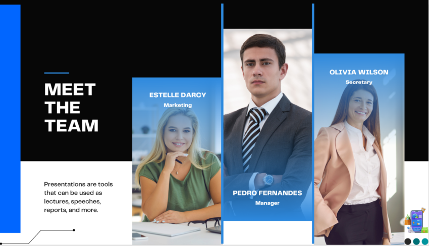 E-commerce B2B Pitch Deck Template-Our Team