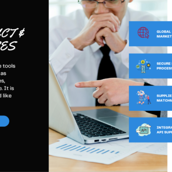 E-commerce B2B Pitch Deck Template-Product and Services