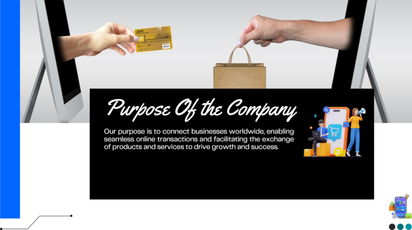 E-commerce B2B Pitch Deck Template-Purpose of the company
