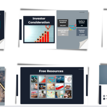 Escape Room Pitch Deck Template-Financial Highlights-investor consideration-team-contact