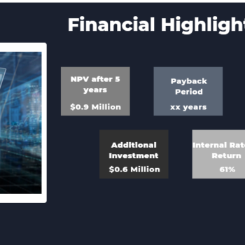 Escape Room Pitch Deck Template-financial highlights