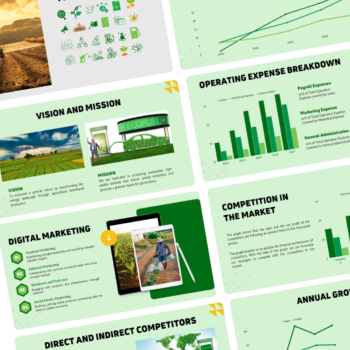 Agricultural Bioethanol Pitch Deck Template- Marketing Strategy, Annual Growth