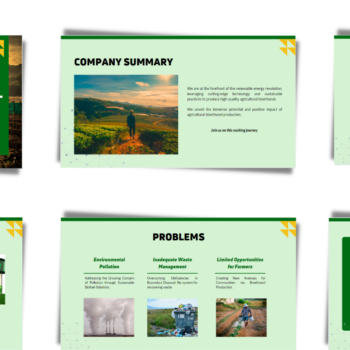 Agricultural Bioethanol Pitch Deck Template- Company Purpose, Problems
