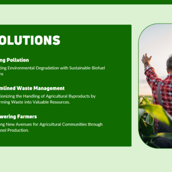Agricultural Bioethanol Pitch Deck Template- Solutions