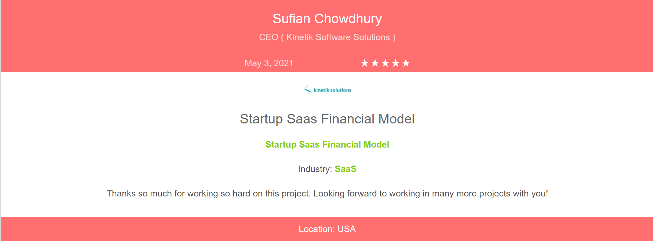 E-commerce B2B Pitch Deck Template-Testimonial