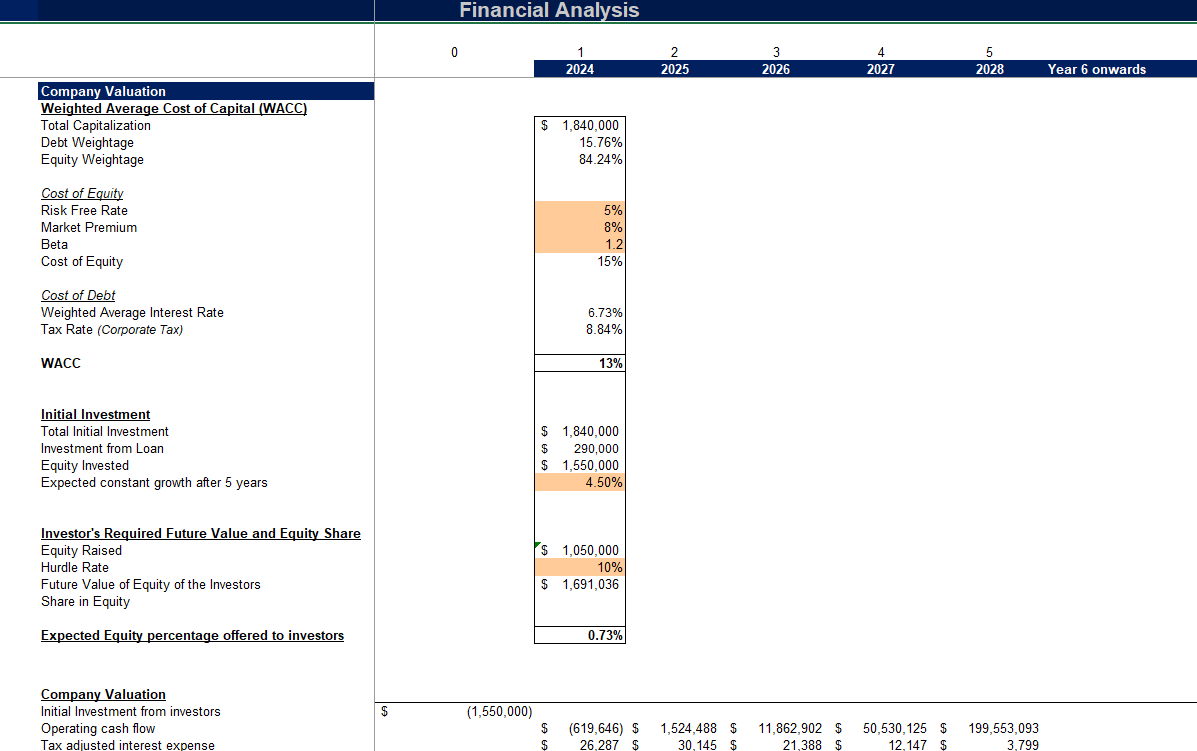 Packaging and Labeling Services Financial Model_Company Valuation