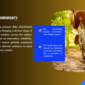 Bike Distribution Pitch Deck Template-Company Summary