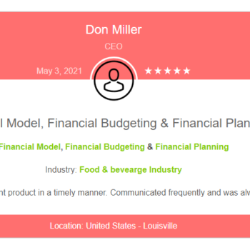 Buffet Restaurant Financial Model Excel Template-Testimonial