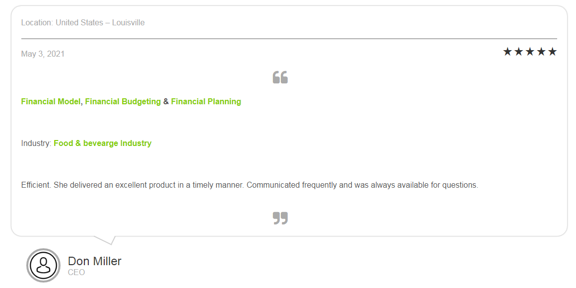 Business Budget Tracker-Testimonial