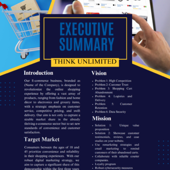 E-commerce Business Plan Template-Executive Summary