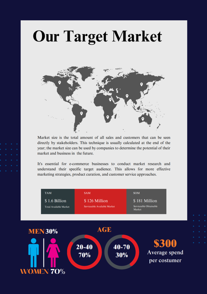 E-commerce Business Plan Template-Our Target Market