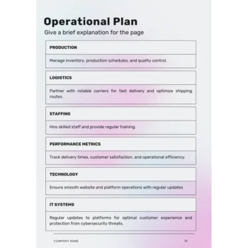 Operational Plan