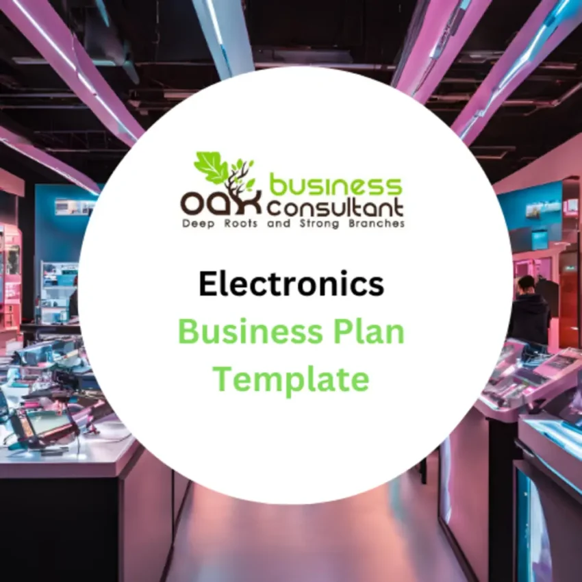 Electronics Business Plan Template - Product Image Electronics Business Plan Template - Product Image